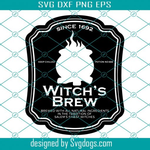 Witch Is Brew Halloween Label Svg, Witch Brew Svg, Witches Brew Svg, Cold Brew Svg, Coffins Halloween Svg