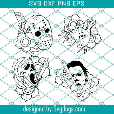 Classic Horror Traditional Tattoo Cricut Projects Svg, Instant Download ...