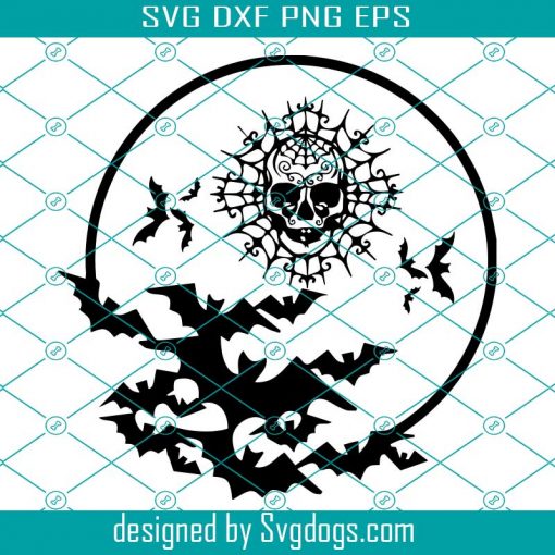 Skull Halloween Svg, Skull Svg, Scary Halloween Svg