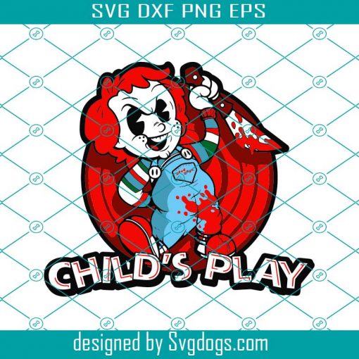 Chucky Svg, Childs Play Svg, Horror Movie Characters Svg