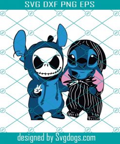 Stitch And Jack Skellington We Are Best Friends Svg, Halloween Svg