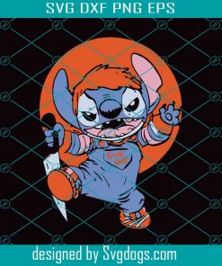 Stitch Chucky Doll Moon Halloween Svg Stitch Costume Svg, Halloween Svg, Chucky Svg