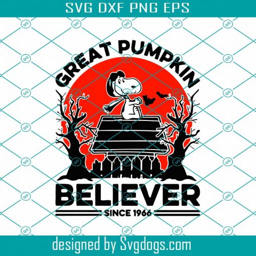 Great Pumpkin Believer Since 1966 Svg, Halloween Svg