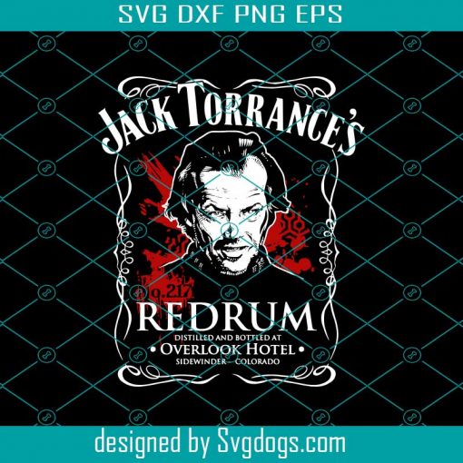 Jack Torrance’s Redrum Svg, The Shining Black Redrum Jack Nicholson HD Svg, Jack Torrance’s Redrum Poster Svg