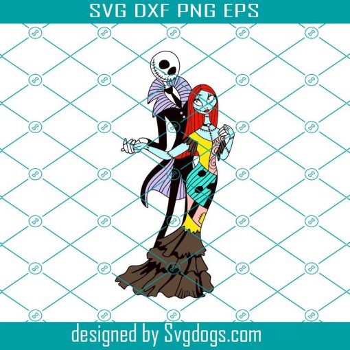 Jack Skellington Svg File, Halloween Svg, Jack Skellington And Sally Svg