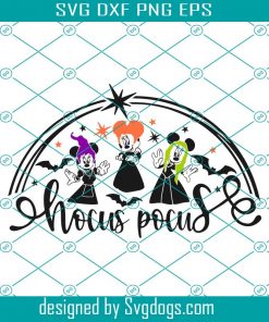 Disney Sanderson Svg, Sanderson Sisters Svg, Minnie Castle Svg