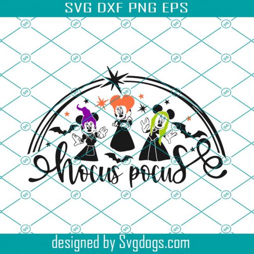 Disney Sanderson Svg, Sanderson Sisters Svg, Minnie Castle Svg