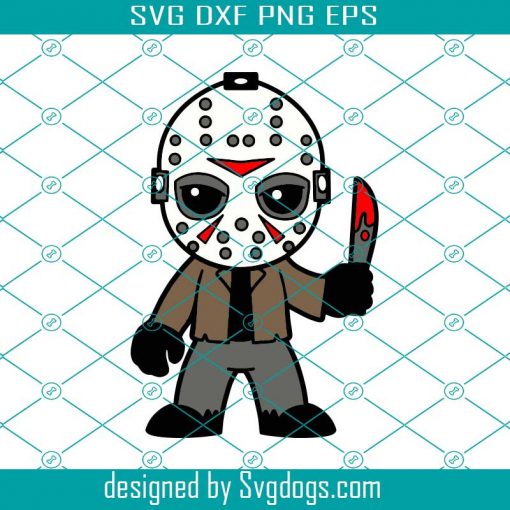 Chibi Jason Svg, Halloween Svg, Horror Movie Svg, Monster Svg