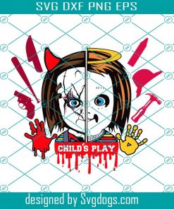 Chucky Angel & Demon Svg, Original Svg, Halloween Svg