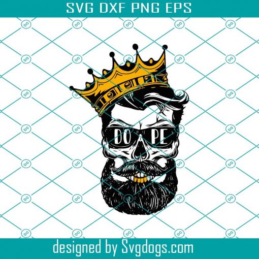 Dope skull Svg, Dad Svg, Beard Svg, Skull Svg, Dad With Beard Svg, Black Lives Matter Svg