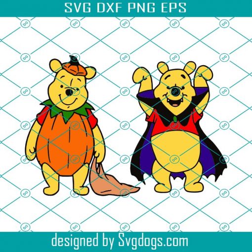 Disney Pooh Halloween Svg, All Cutting Machines Svg, Disney Pooh Halloween Svg Bundle