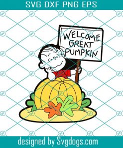 Charlie Brown Halloween Svg, Welcome Great Pumpkin Svg