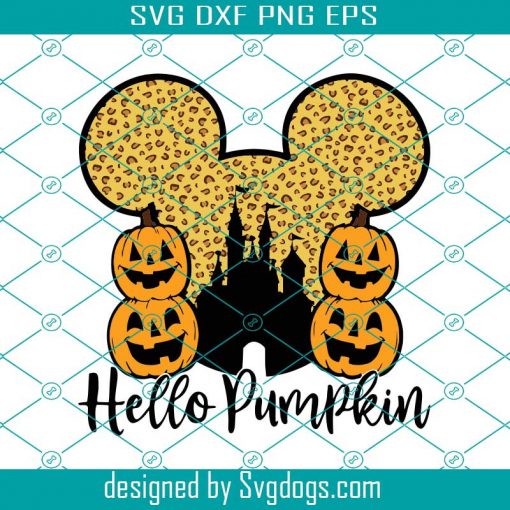 Magic Castle Halloween Svg, Hello Pumpkin Professional Svg, Print Leopard Print Svg, Mickey Mouse Svg