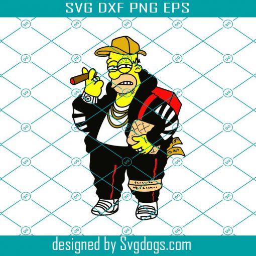 Homer Hypebeast Svg, Cartoon Svg, Movie Svg