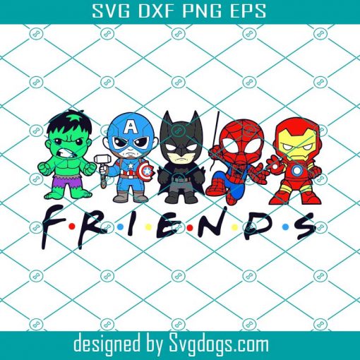 Superhero Friends Svg Bundle Layered, Superhero Svg