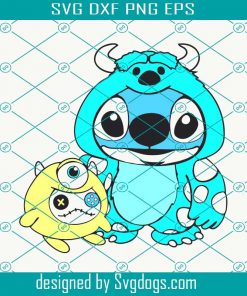 Monster Inc Stitch Svg, Disney Svg, Halloween Svg