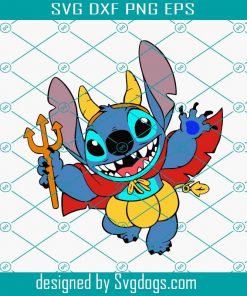 Lilo & Stitch Halloween Stitch Svg, Halloween Svg, Satan Svg, Lilo & Stitch Svg
