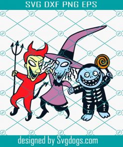Lock Shock Barrel Svg, Jack And Sally Svg, Nightmare Before Christmas Svg