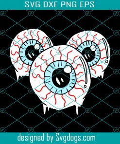 Mickey Eye Balls Svg, Halloween Svg, Happy Halloween Day Svg