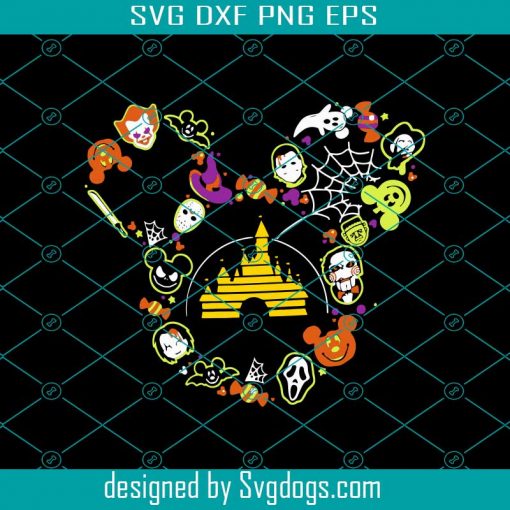 Mickey Mouse Svg, Mickey Mouse Halloween Svg, Disney Halloween Svg