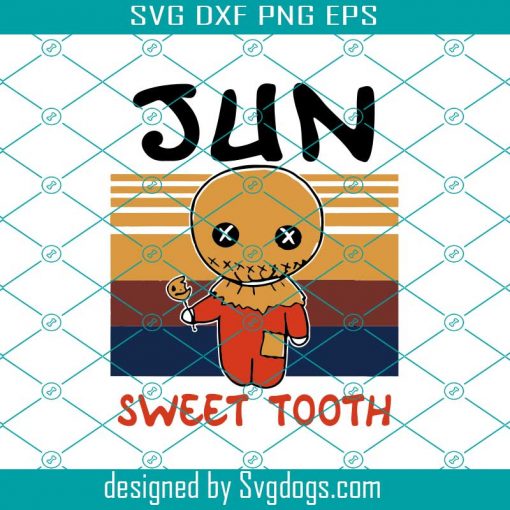 Retro June Sam Svg, Chibi Sam Svg, Trick Treat Svg, Halloween Svg, Jun Sweet Tooth Svg