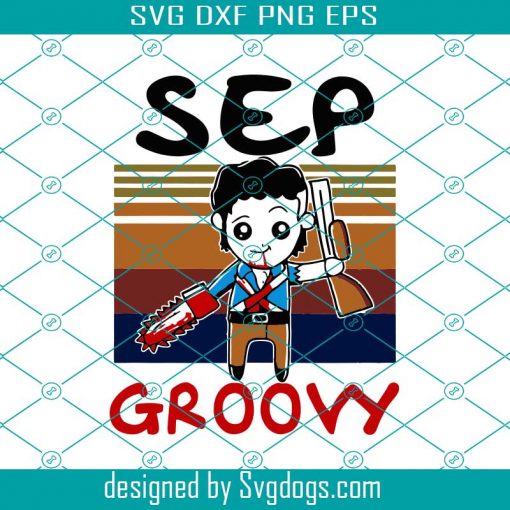 Retro September Groovy Svg, Chibi Groovy Svg, Halloween Gift Svg, Sep Groovy Svg