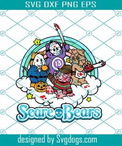 Scare Bears Halloween Svg, Halloween Svg, Scare Svg, Bears Svg