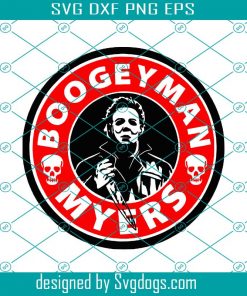 Boogey Man Myers Inspired Starbucks Logo Svg, Myers Svg, Halloween Svg