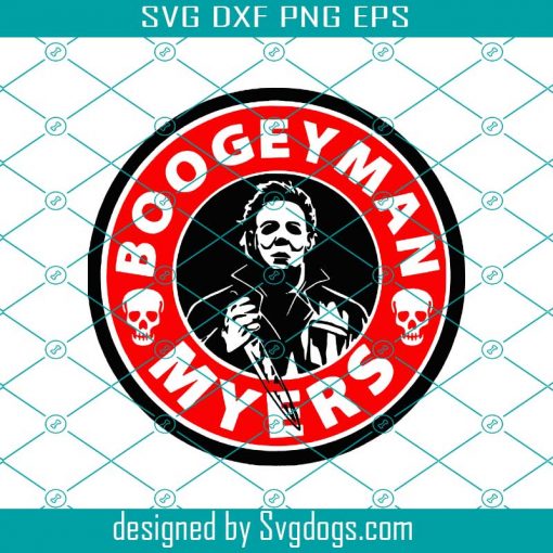 Boogey Man Myers Inspired Starbucks Logo Svg, Myers Svg, Halloween Svg