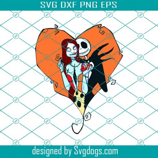 Jack & Sally Svg, Jack Skellington Svg, The Nightmare Svg, Halloween Svg