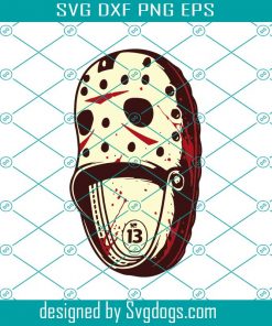 Killer Friday The 13th Jason Voorhees Svg, The Crocs As Killer Mask Svg, Halloween Svg