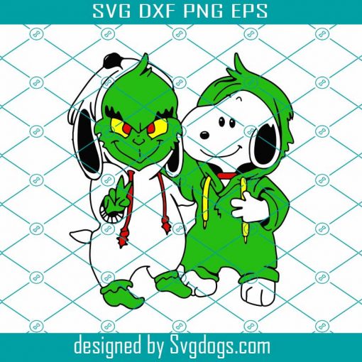 Grinch And Snoopy Svg, Halloween sSg, Snoopy Svg, Grinch Svg, Halloween Decor Svg