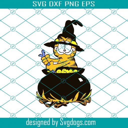 Garfield Halloween Svg. Funny Garfield Svg, Halloween Svg