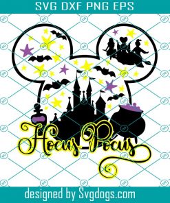 Magic Castle Halloween Svg File,  Inspired By Svg, Halloween Svg, Mickey Mouse Svg