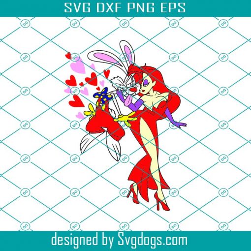 Valentine Svg, Valentines Day Svg, Love Svg Rabbit, Bad Bunny Svg