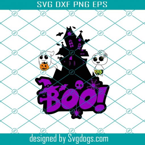 Baby Boos Castle Svg, Halloween Svg, Boos Svg, Castle Svg, Spider Svg