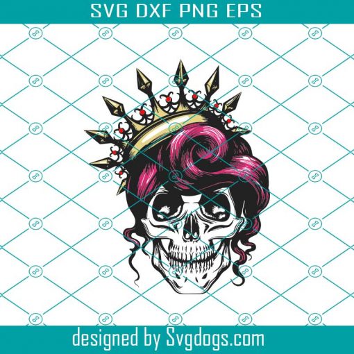 Lady Skull Svg, Halloween Svg, Halloween Day Svg, Halloween Party Svg, Lady Skull Svg