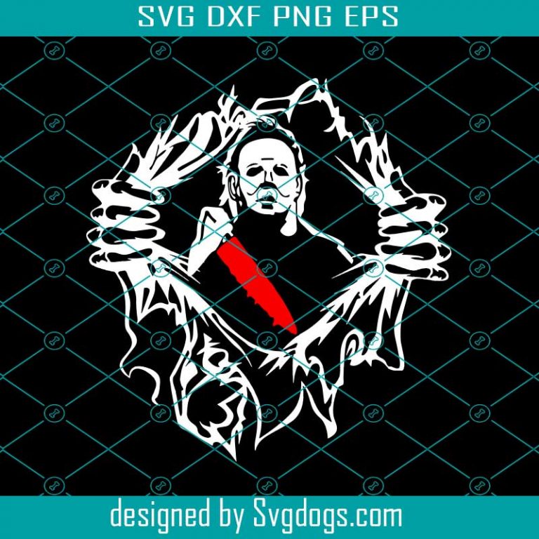 Michael Myers Ripping Svg, Halloween Svg, Movie Svg, Michael Myers Svg