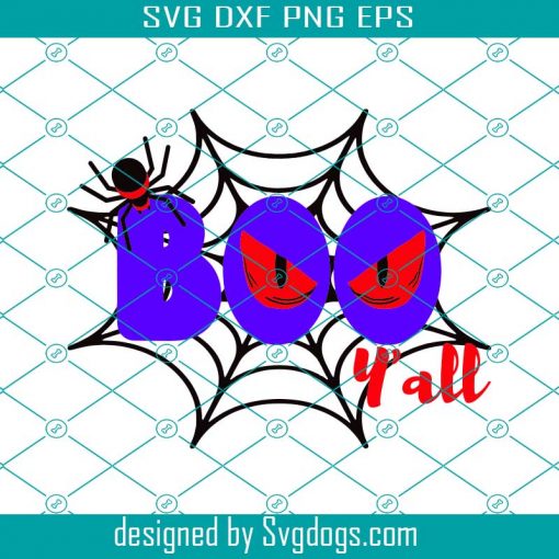 Boo Y’all Svg, Halloween Svg, Witch Svg