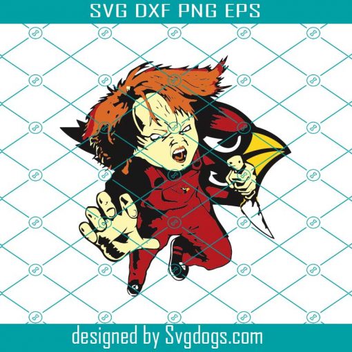 Chucky Arizona Cardinals Nfl Svg, Chucky Svg, Horror Movies Svg