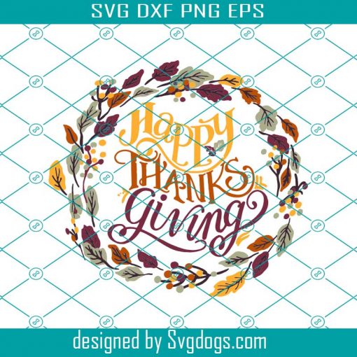 Happy Thanksgiving Svg, Thanksgiving Svg, Thanksgiving Frame Svg