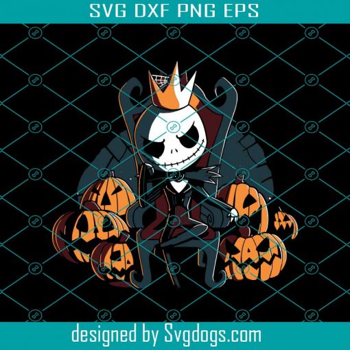 Jack Skellington King Of Halloween Town Svg, Halloween Svg