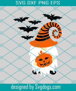 Pumpkin Gnome Svg, Halloween Gnome Svg, Halloween Svg, Wizard Svg