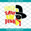 Girl Turkey Svg, Thanksgiving Svg, Fall Svg, Cute Turkey Svg, Kids Monogram Svg