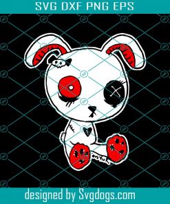 Inktastic Goth Bunny Svg, Halloween Svg, Halloween Gift Svg, Funny Svg, Cuties Svg, Horror Svg