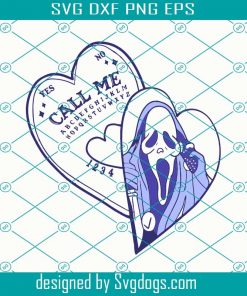 Scream Call Me Svg, Ghost Svg, Ghostface Svg, Halloween Svg