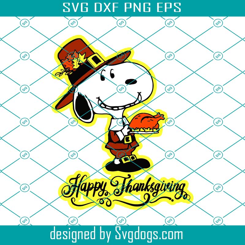 Happy Thanksgiving Svg, Holiday Svg, Snoopy Svg, Fall Svg, Thanksgiving Svg