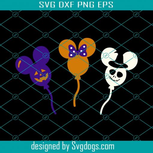 Mickey Balloons Svg, Halloween 2021 Svg, Disney Svg, Boo Svg