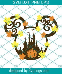 Mickey Fall Castle T-shirts Svg, Pumpkin Spiced Svg, Halloween Svg