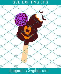 Mickey Head Ice Cream Svg, Cute Halloween Treats Svg, Disney Svg